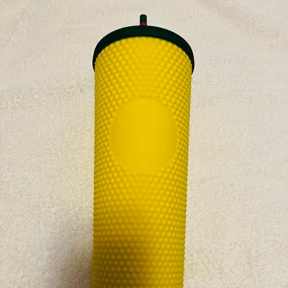 Starbucks Yellow Textured Tumbler